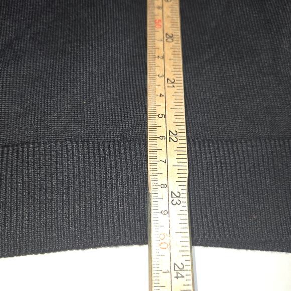 Adrianna Papell Womens Medium Sweater Sheer Floral Sleeves Mixed Media Career - Picture 7 of 11